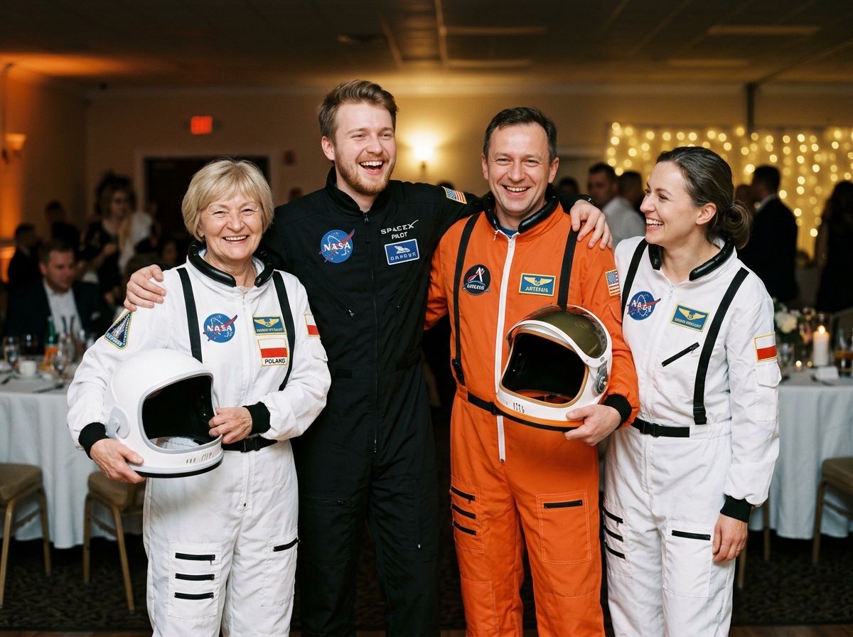 A group as astronauts